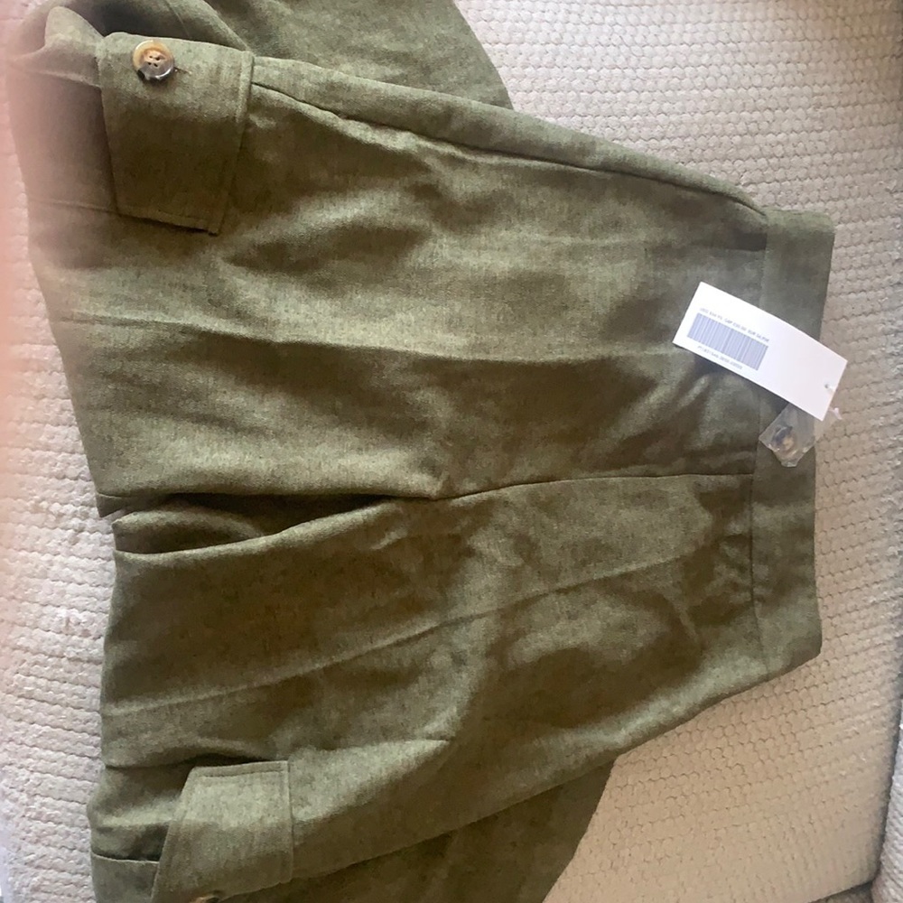 Wool wide leg cool locks pants , size small , new